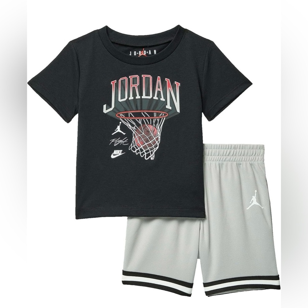 Jordan Boys Sz 4T Hoop Shorts Set (Toddler)